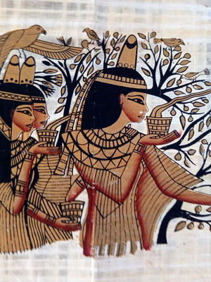 Authentic Egyptian Papyrus handmade, like new, 41x31 cm