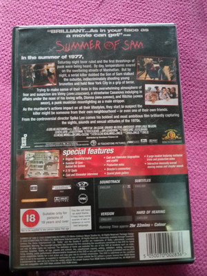 Summer of Sam DVD like new, subbed thriller adventure horror