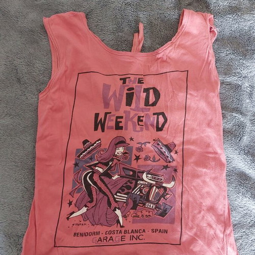 Sleeveless Garage women's top L like new, open back