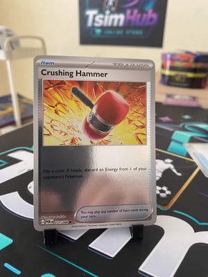 Pokemon TCG κάρτα Crushing Hammer σαν καινούργιο 71/88