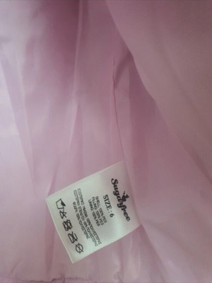 SugarFree sleeveless jacket for 6-year-old, pink, size 122 cm