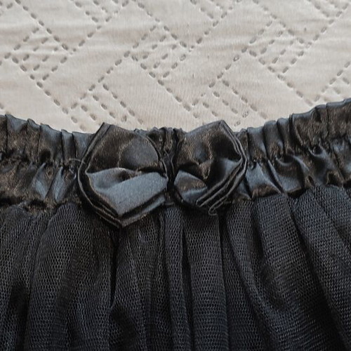 Tulle skirt ZIC ZAC like new, black mini tutu with satin elastic