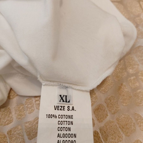 Versace men's white t-shirt with print like new, size XL