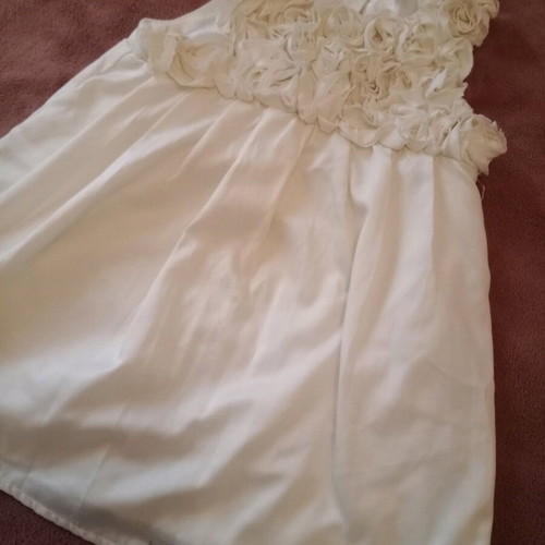 Girls' dress used, size 3, beige, for 3-year-olds