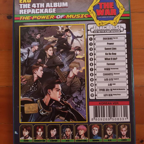 Exo The War The Power Of Music 4th Repackage Album new