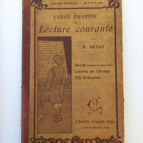 French book L'Annee Enfantine De Lecture Courante used 1912