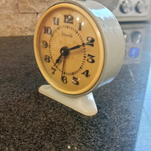 Old Russian Vityaz Alarm Clock used, assembled in USSR