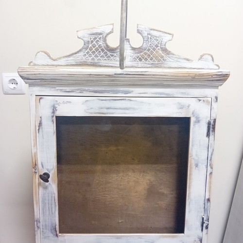 Icon Stand refurbished, early 1900s, chalk finish