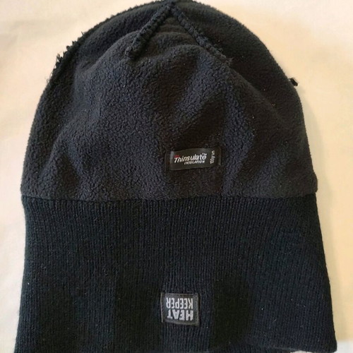 Heat keeper beanie with thermal lining like new, black