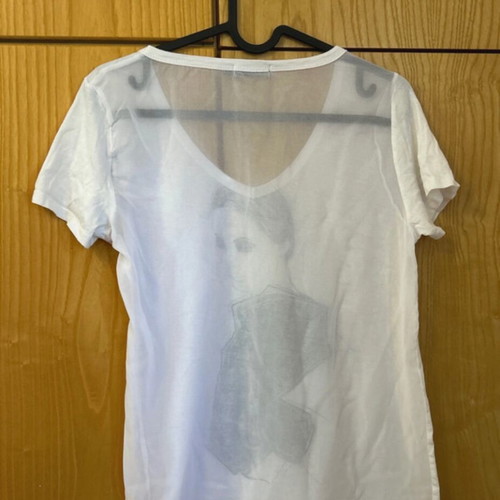 Toi&Moi cotton short-sleeve blouse like new, black and white, size S