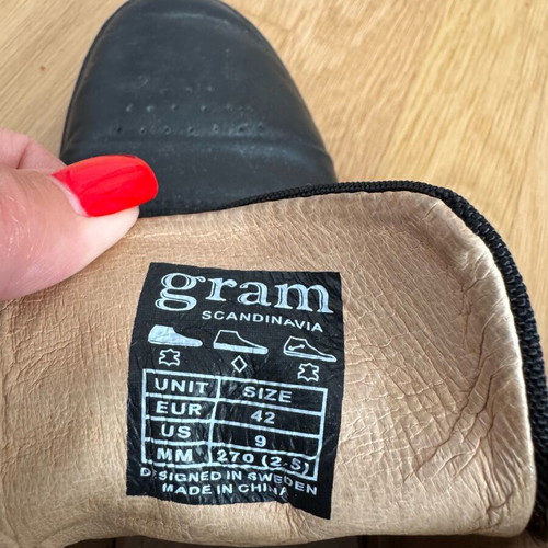Gram Scandinavia sneaker-boots size 42 used, black