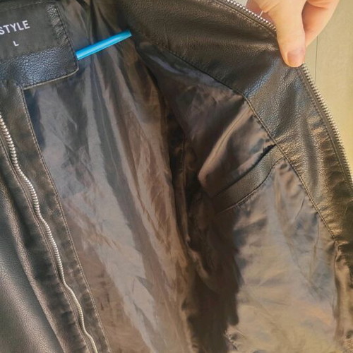 Jacket size L with detachable hood new, black
