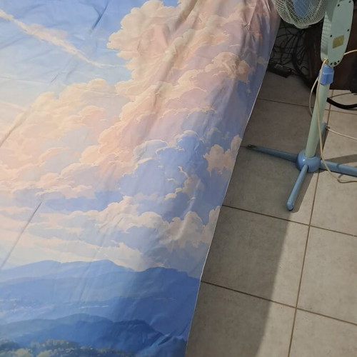 Duvet cover with sky design 160x200 polyester new