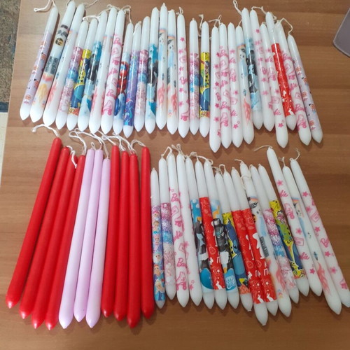 Candles set of 54 new, various designs