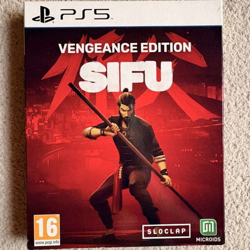 Sifu Vengeance Edition PS5 game with steelbook and art book