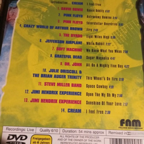 The Best of Psychedelic Rock DVD like new