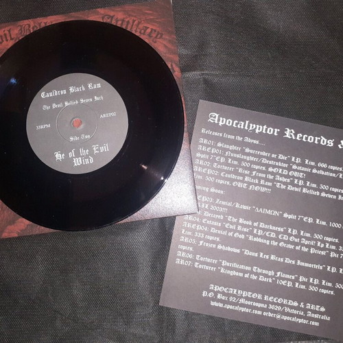 Cauldron Black Ram The Devil Bellied Seven Inch 7" vinyl limited edition