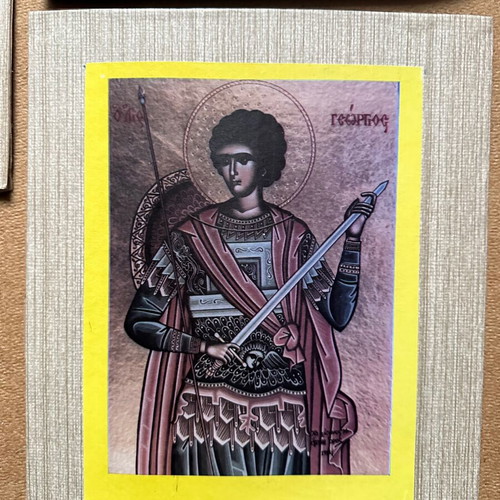 Religious images on cardboard like new, pack of 5
