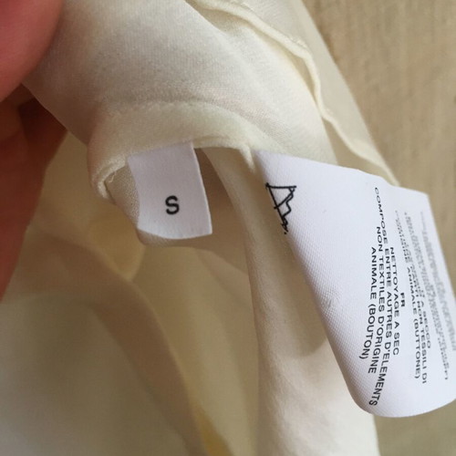 Silk summer ivory top CLOSED, size S, like new