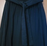 Disturbia Maxi Summer Skirt New Black Embroidered Cotton