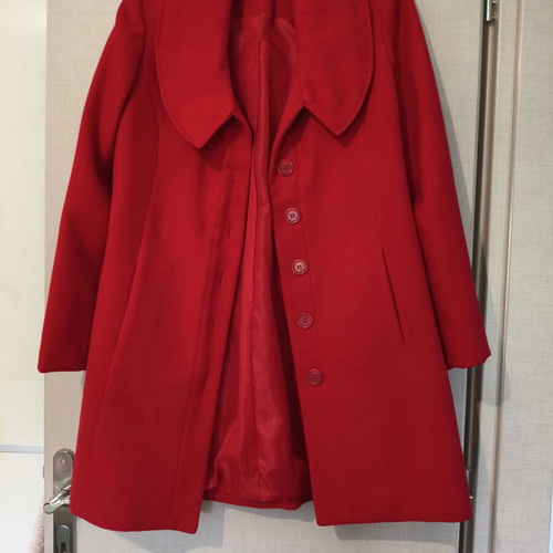 Bellino women's red wool coat like new, size L (fits M)