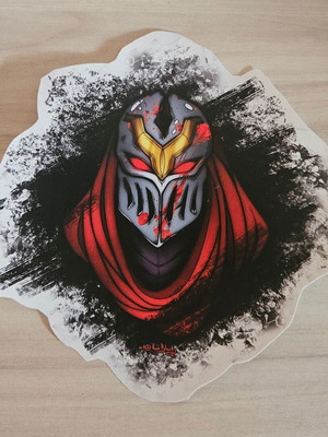 League of Legends Zed χειροποίητο αυτοκόλλητο κατόπιν παραγγελίας