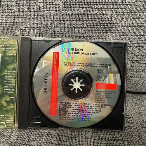 Celine Dion The Colour of My Love CD used