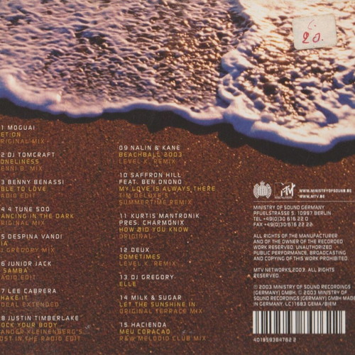 Various The Spirit Of Space Ibiza 2003 CD like new