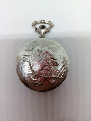 Swiss pocket watch wind-up new, diameter 50