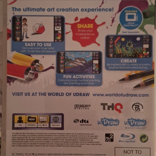 U Draw Studio Instant Artist for PS3 like new