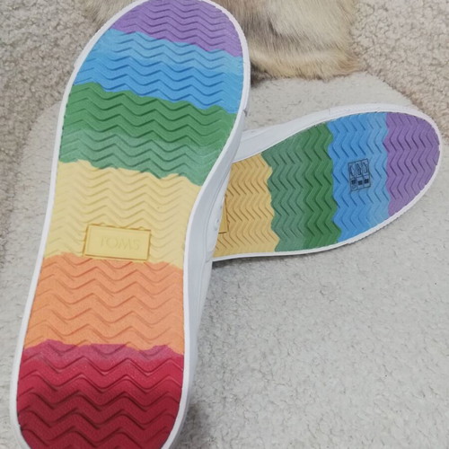 Toms Baja Unity Rainbow Pride shoes new, size 44, multicolor