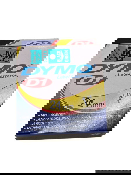 Ταινία για ετικετογράφο 24mm (Μαύρη γραφή σε Πράσινο φόντο)