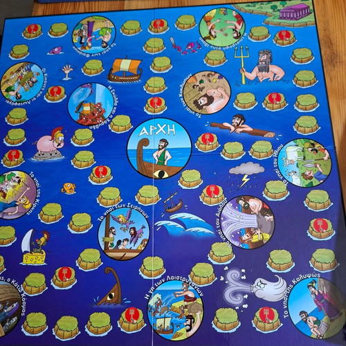 Odysseas board game like new, easy and fun for kids