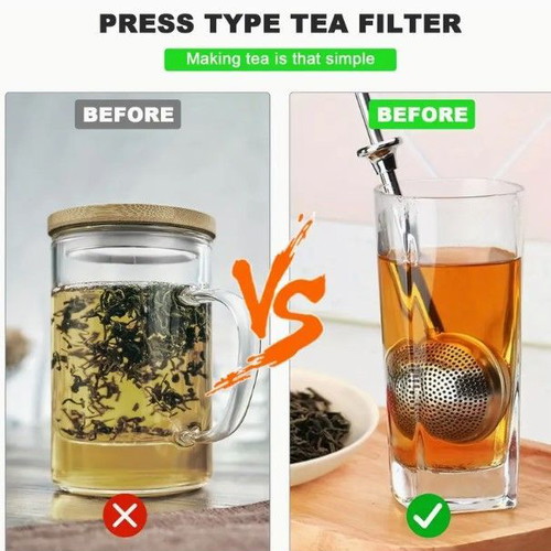 Stainless steel tea infuser with long handle new