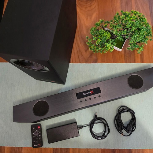 Creative Sound Blaster X Katana 2.1 Soundbar with RGB and 75W Subwoofer used
