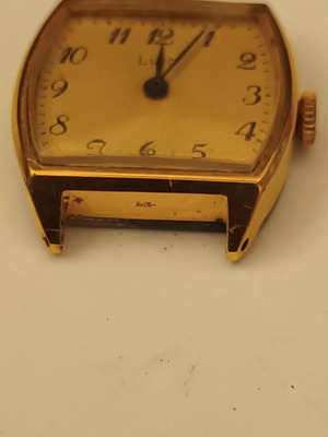 Luch SU 1809 vintage wristwatch used, yellow, women's