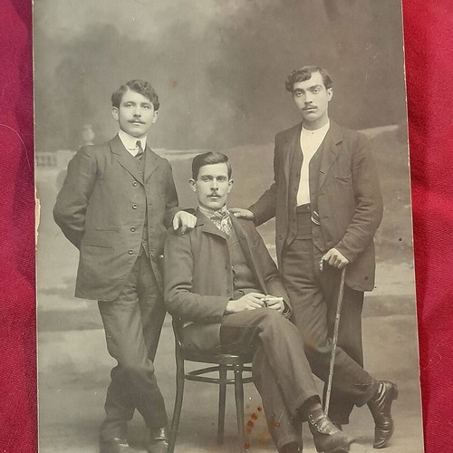 Vintage γαλλική ταχυδρομική κάρτα φωτογραφία 1912, χειρόγραφη επιστολή, μεταχειρισμένο