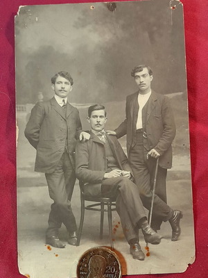 Vintage γαλλική ταχυδρομική κάρτα φωτογραφία 1912, χειρόγραφη επιστολή, μεταχειρισμένο