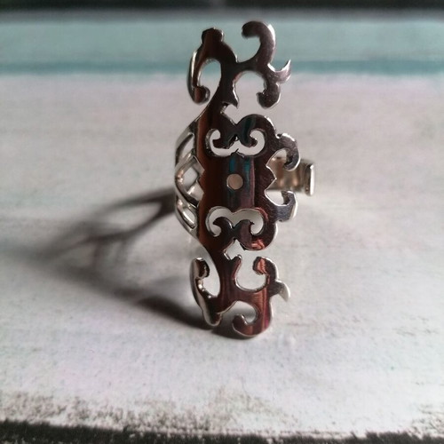 Silver 925 Arabesque style ring new, silver color