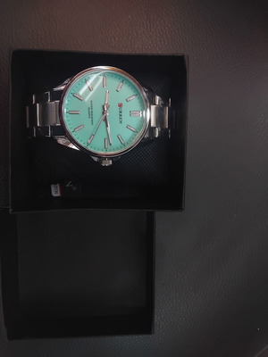Curren wristwatch men's new with turquoise bracelet