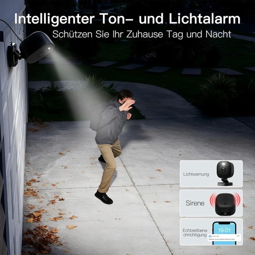Vimtag 4MP Outdoor and Indoor Camera IP66 Waterproof with Color Night Vision and Two-Way Audio