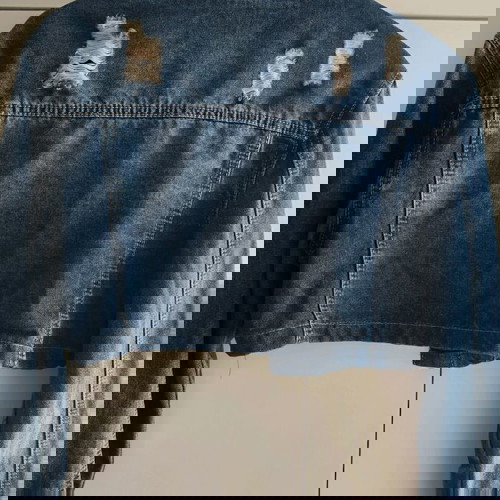 Κοντό τζιν τζάκετ μεταχειρισμένο, μέγεθος L