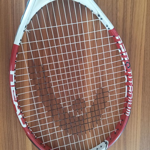 Head Nano Titanium tennis racket used, lightweight and durable