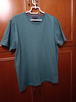 Ανδική μπλούζα Tommy Hilfiger τιρκουάζ, μέγεθος Large, σαν καινούργιο