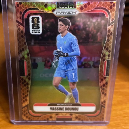 Yassine Bounou Panini Prizm Snakeskin World Cup 2026 Morocco card new