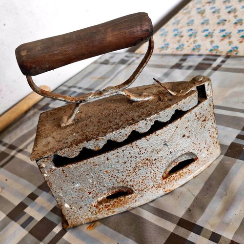 Antique iron used