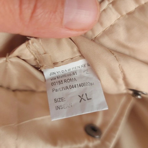 Men's vest like new, reversible, size L, beige and blue