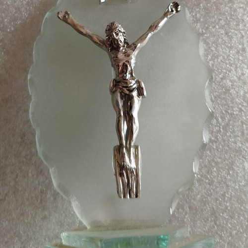 Glass decorative images used, set of four