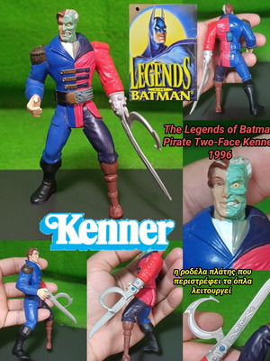 The Legends of Batman Pirate Two Face Kenner action figure 1996