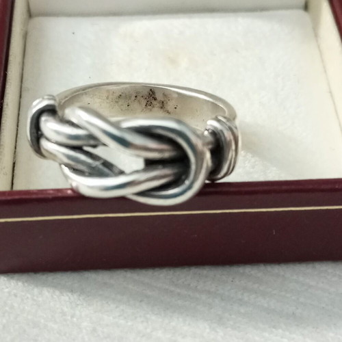 Lalaunis silver ring A21 925 vintage 'The Knot of Heracles' used